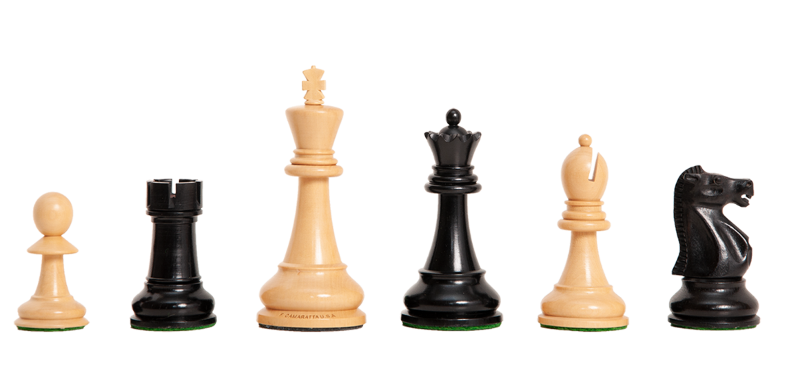 The Camaratta Collection - The Improved Fischer Spassky Series Chess Pieces - 3.75" King