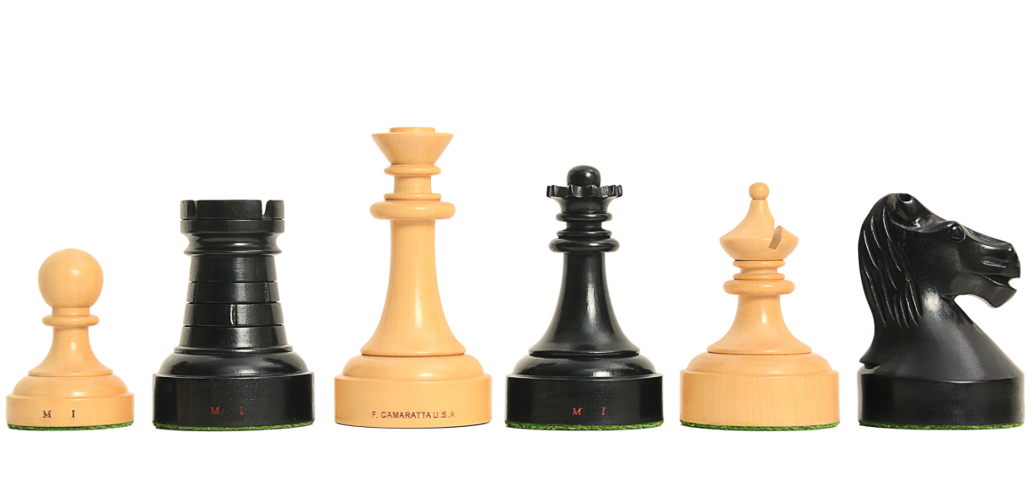 The Camaratta Collection - The Louis Persinger II Series Chess Pieces - 3.6" King