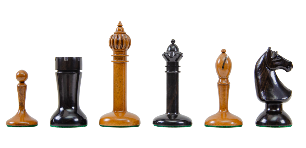 The Circa 1910 Lasker Schlechter World Chess Championship Chess Pieces - 4.5" King