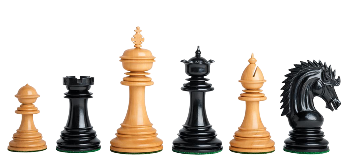 The Modena Series Luxury Chess Pieces - 4.4" King