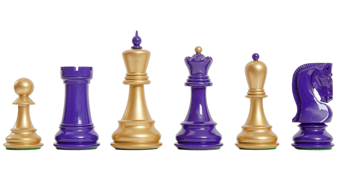 CLEARANCE - The Zagreb '59 Series Chess Pieces - 3.875" King - LACQUERED