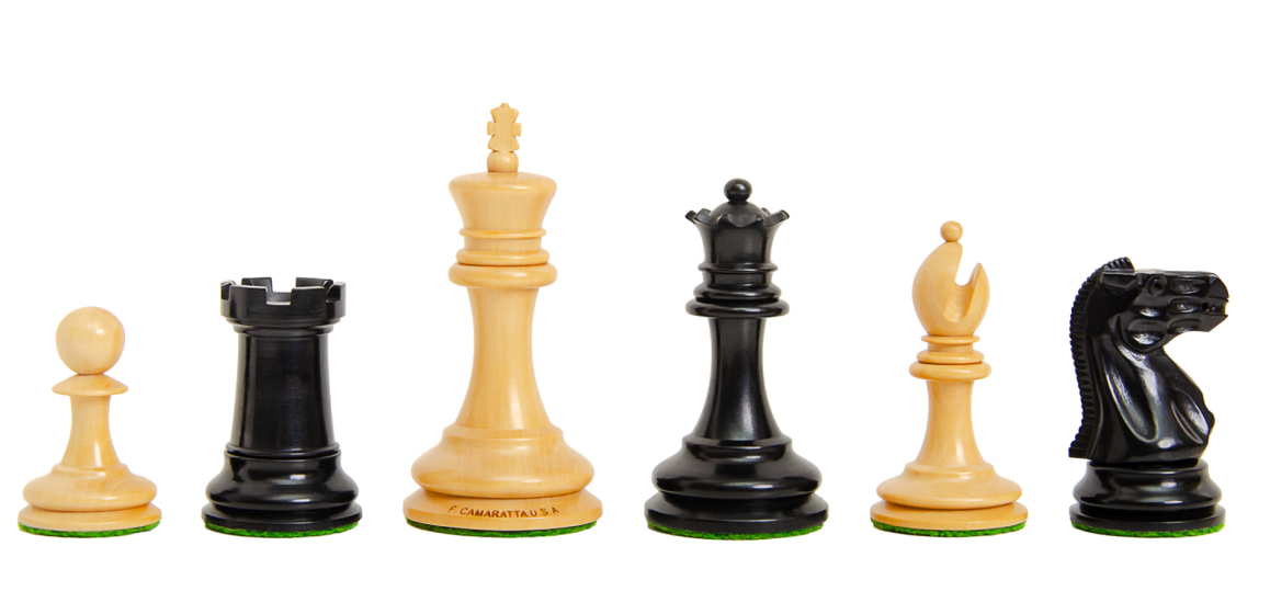 The Library Collection - The Zukertort Series Luxury Chess Pieces - 2.875" King