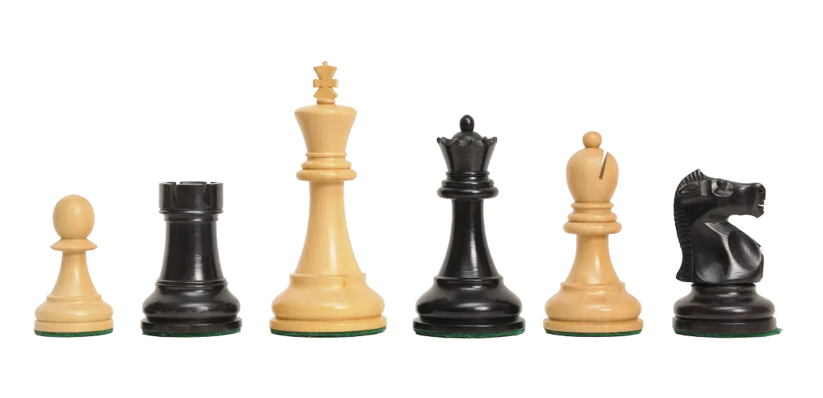CLEARANCE - The Fischer Spassky 1972 Series Commemorative Chess Pieces - 3.75" King