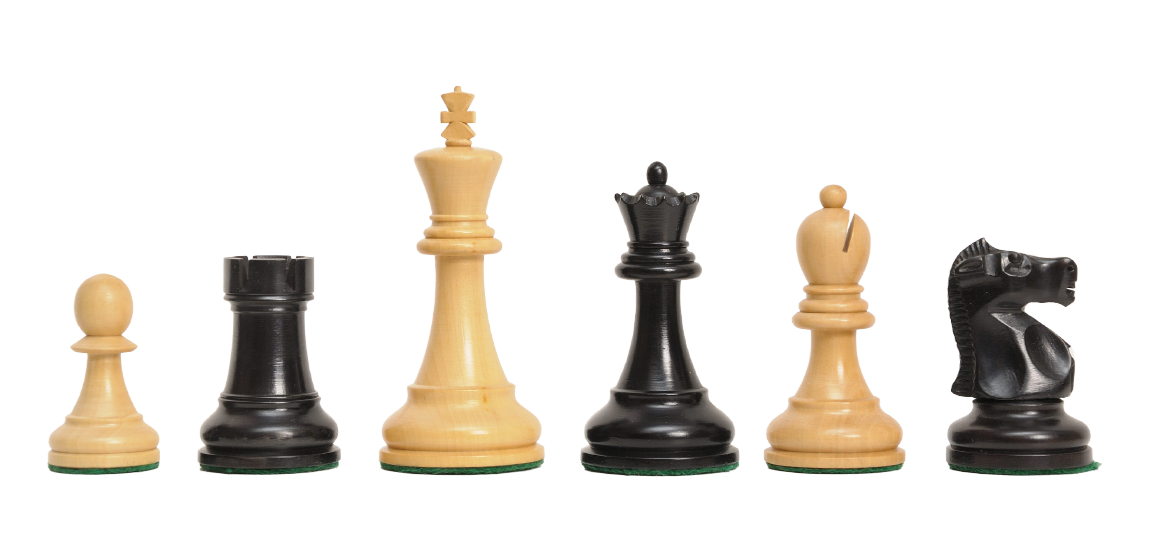 CLEARANCE - The Fischer Spassky 1972 Series Commemorative Chess Pieces - 3.75" King