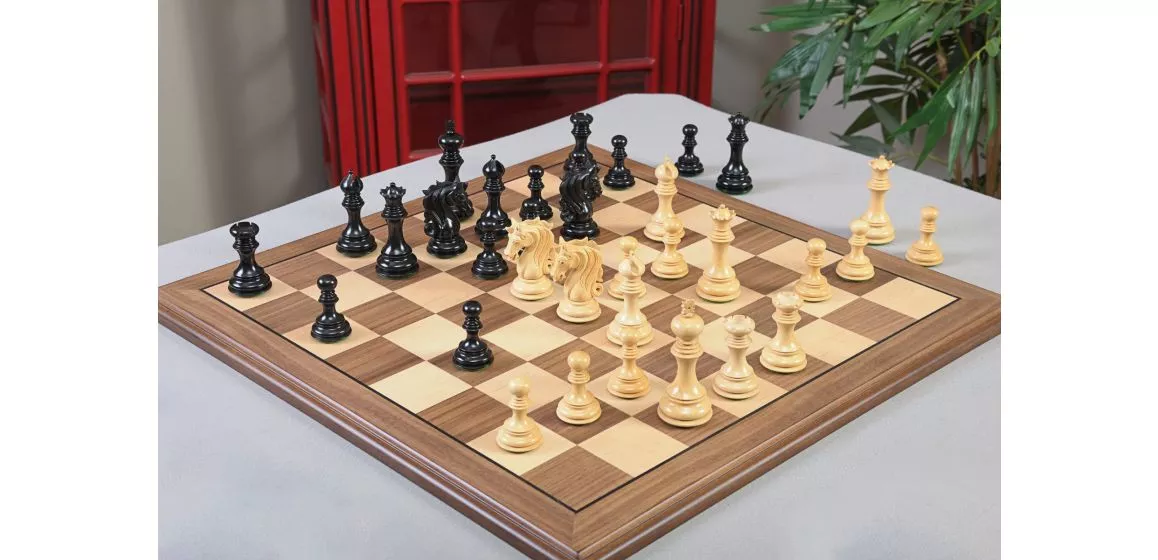 The Cavalier Series Wood Chess Pieces - 4.5" King