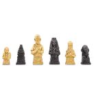 The Egyptian Series Chess Pieces - 3.7" King - Brown and Natural 