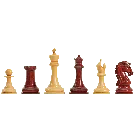 The Forever Collection - The St. Louis Chess Club Commemorative Series Chess Pieces - 4.4" King - Blood Rosewood