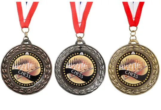 Round Chess Medals