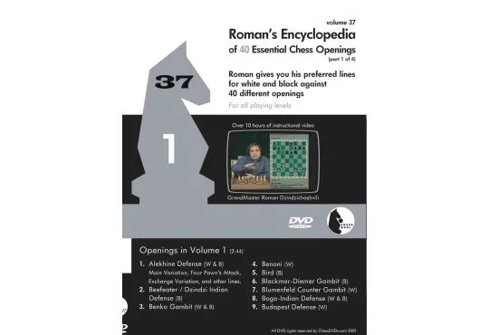 E-DVD ROMAN'S LAB - VOLUME 37 - Encyclopedia of Chess Openings - PART 1