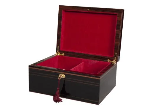Signature Premium Chess Box - Macassar Ebony 