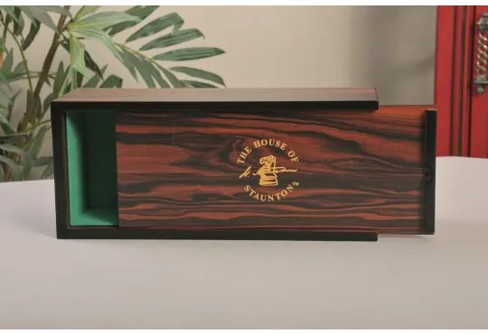 IMPERFECT - Macassar Ebony Luxe Slide-Top Chess Box