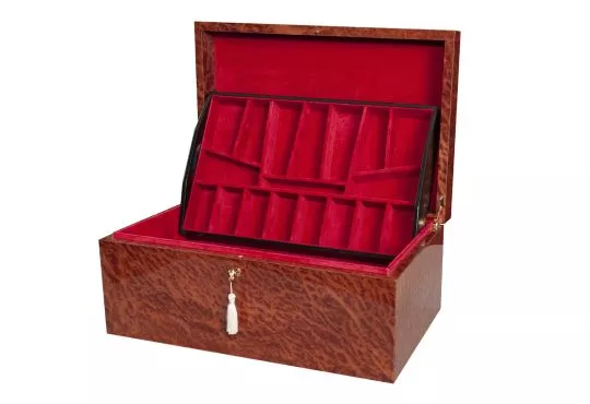 Signature Fitted Coffer Chess Box - Vavona Burl