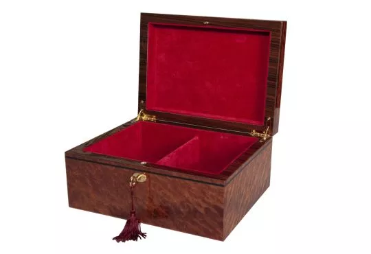 Signature Premium Chess Box - Vavona Burl 