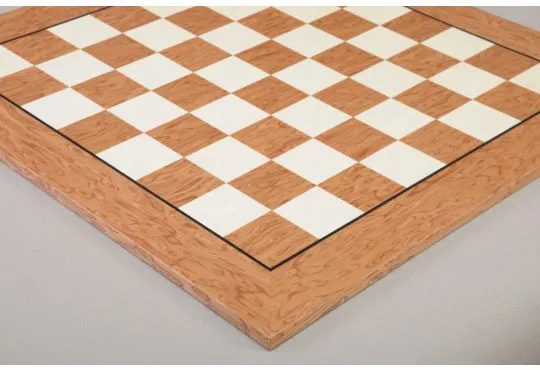 CLEARANCE - Brown Erable and Maple Classic Traditional Chess Board - 2.5" Squares - Satin Finish