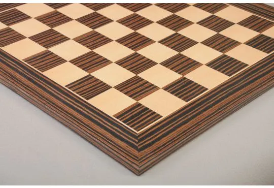 Tiger Ebony and Maple Classic Traditional Chess Board