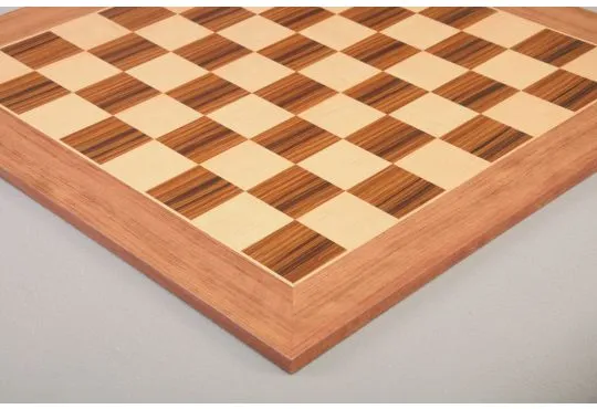 CLEARANCE - White Indian Rosewood and Maple Classic Traditional Chess Board - 2.25" Squares