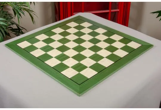 IMPERFECT - 2.5" - GREEN MATTE - CLASSIC Traditional Chessboard