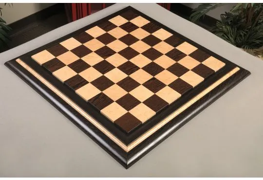 Signature Contemporary V Luxury Chess board - AFRICAN PALISANDER / BIRD'S EYE MAPLE - 2.5" Squares