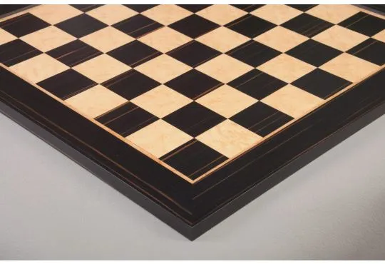 Macassar Ebony & Bird's Eye Maple Signature Traditional Chess Board