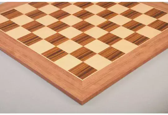 CLEARANCE - White Indian Rosewood and Maple Classic Traditional Chess Board - 2.25" Squares