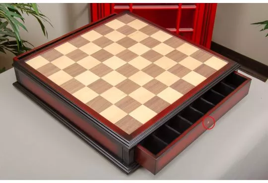 IMPERFECT - NATURAL Tiroir - 1.75" SQUARES - Chessboard with Storage Drawers