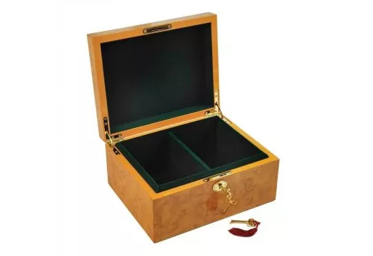 Burlwood Pattern Chess Box