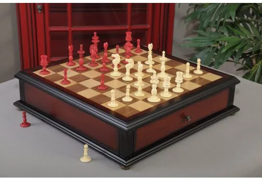 The Calvert Chess Set and Board Combination