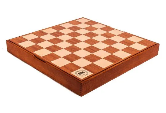 Mahogany and Maple Wooden Tournament Casket - 2.25" Squares