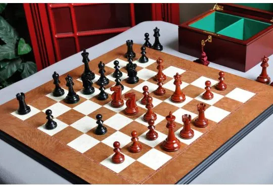 The Reykjavik II Series Prestige Chess Set, Box, & Board Combination