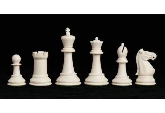 The Marshall Series Plastic Chess Pieces - 3.75" King