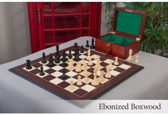 The Reykjavik II Series Chess Set, Box, and Board Combination