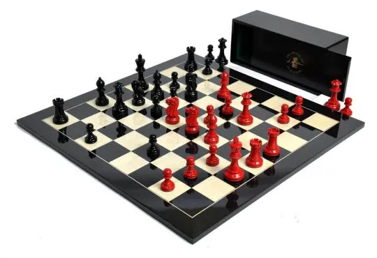 The Grandmaster Regal Series Chess Set, Box, & Board Combination