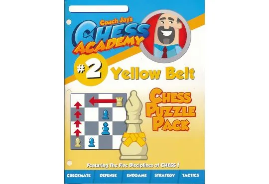 SHOPWORN - Coach Jay's Chess Academy - #2 Yellow Belt Puzzles