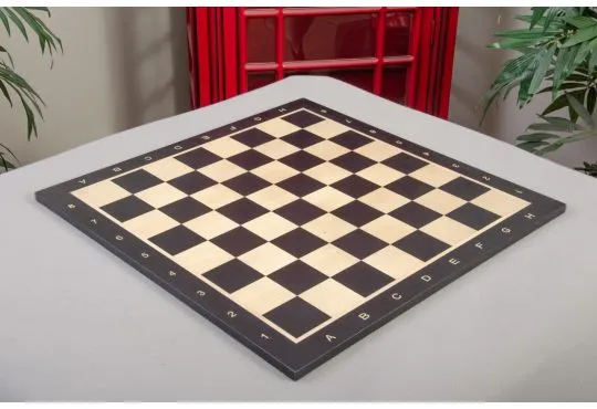 IMPERFECT - Blackwood & Maple Wooden Tournament  Chess Board - 2.25" With Notation