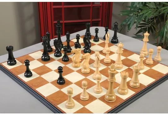 IMPERFECT - The St. Petersburg 1895 Luxury Chess Pieces Only - 6.0" King - Genuine Ebony 