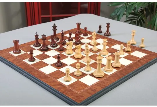 IMPERFECT - The Collector Luxury Chess Set - Pieces Only - 3.0" King - Blood Rosewood
