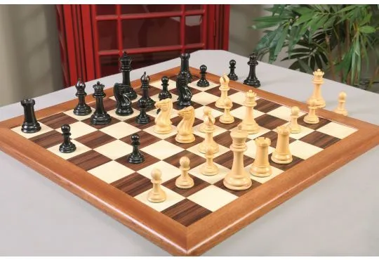 IMPERFECT - Genuine Staunton® x Frank Camaratta Collection - The Definitive Morphy Series Luxury Chess Set - Pieces Only - 4.4" King - Genuine Ebony and Natural Boxwood