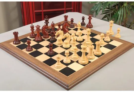 IMPERFECT - The Exeter Luxury Chess Set - Pieces Only - 4.4" King - Blood Rosewood