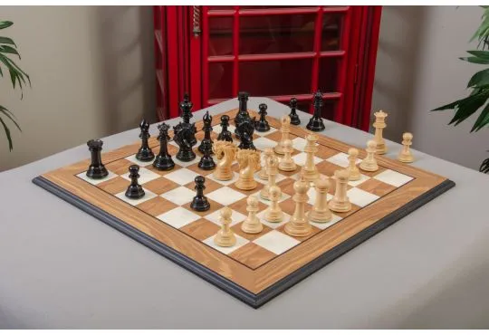 IMPERFECT - The Benevento Series Luxury Chess Pieces -  4.4" King - Genuine Ebony & Natural Boxwood
