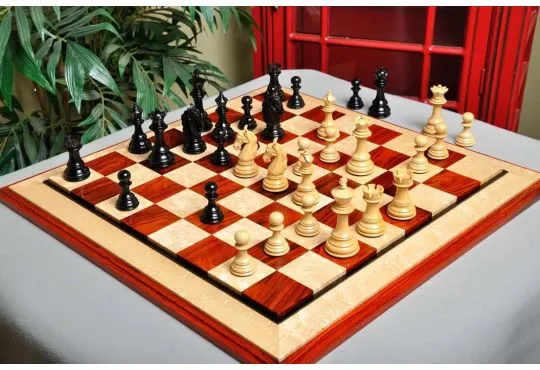 IMPERFECT - 4.4" Livorno - GENUINE EBONY / BOXWOOD - Wood Chess Pieces