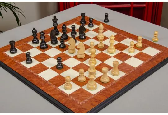 IMPERFECT - The Classic Series Chess Pieces - 3.0" King - Ebonized Boxwood and Natural Boxwood