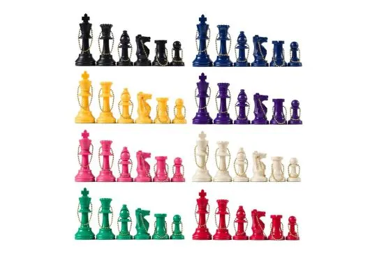 Chess Pieces Keychain Set (17 Pieces)
