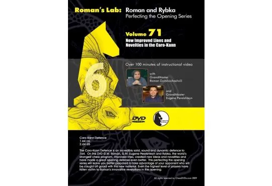 E-DVD ROMAN'S LAB - VOLUME 71 - New Improved Lines and Novelties in the Caro-Kann