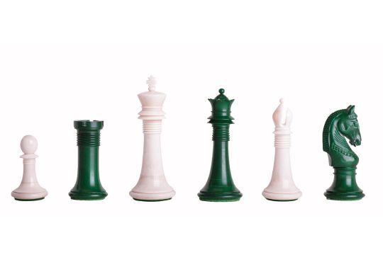 The Monmouth Luxury Bone Chess Pieces - 4.0" King