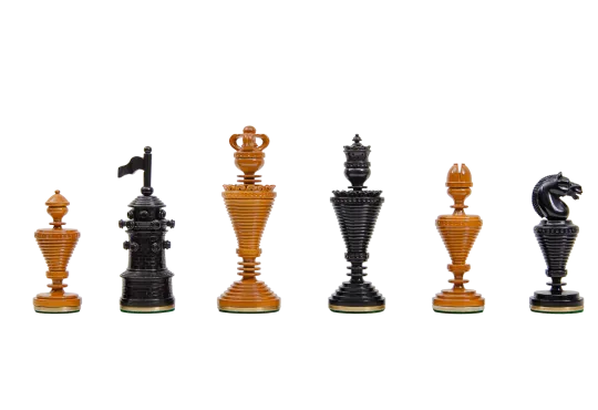 The Anglo-Dutch Reproduction Luxury Wood Chess Pieces - 4.75" King