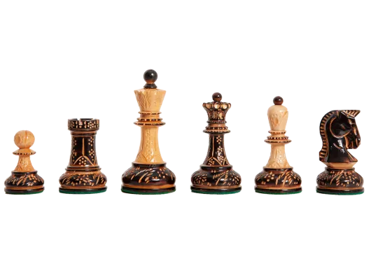 The Burnt Dubrovnik Series Chess Pieces - 3.75" King