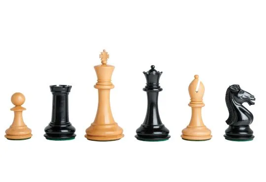 The Hastings Series Luxury Chess Pieces - 4.0" King