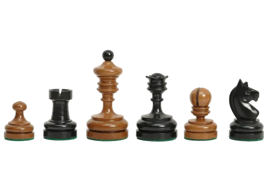The Circa 1930 German Knubbel Vintage Luxury Chess Pieces - 3.5" King
