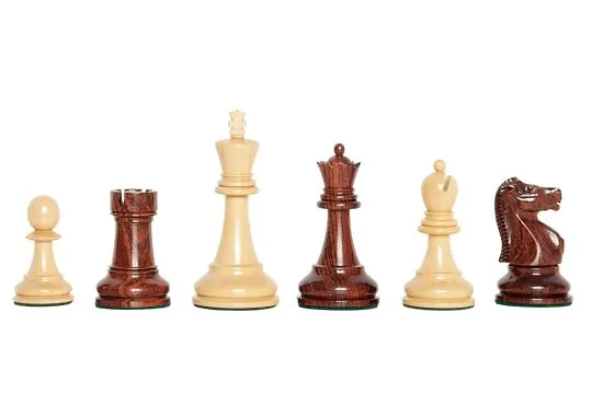 The Exotique Collection® - The Fischer Spassky Series Luxury Chess Pieces - 3.75" King - With Natural Boxwood