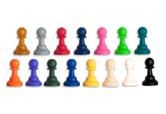 Regulation Silicone Tournament Chess Pieces - 3.5" King